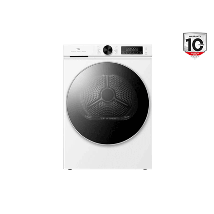 Dryer Machine | DP0844WE0 | TCL Front loading | Energy efficiency class E | 8 kg | LED | Heat pump | Depth 59.3 cm | White