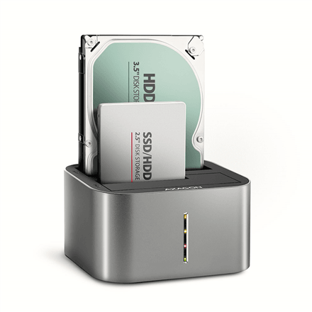 Axagon ADSA-DC drive dock, for two 2.5″/3.5″ HDD/SSD drives