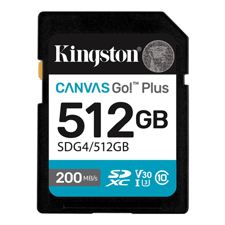 Kingston Canvas Go! Plus SD 512 GB mälukaart