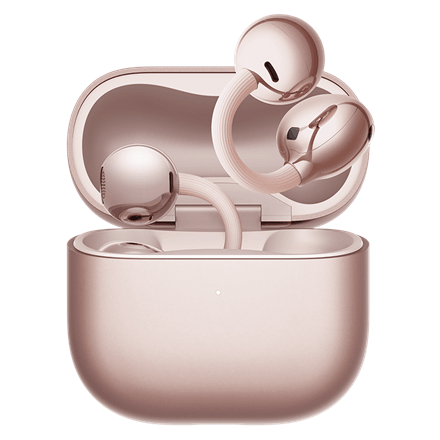 Huawei FreeClip 2 open-ear wireless earbuds, rose gold