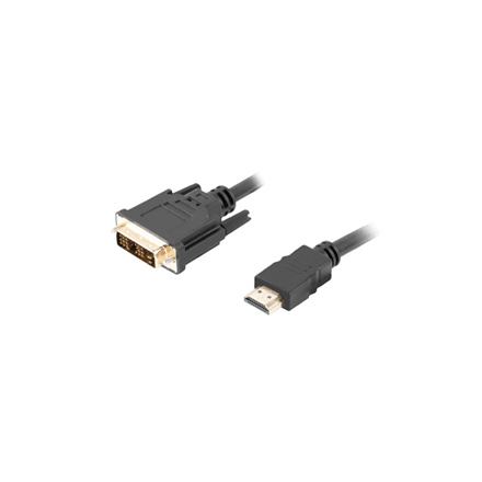 HDMI–DVI-D kaabel Lanberg CA-HDDV-10CC-0018-BK, 1,8 m