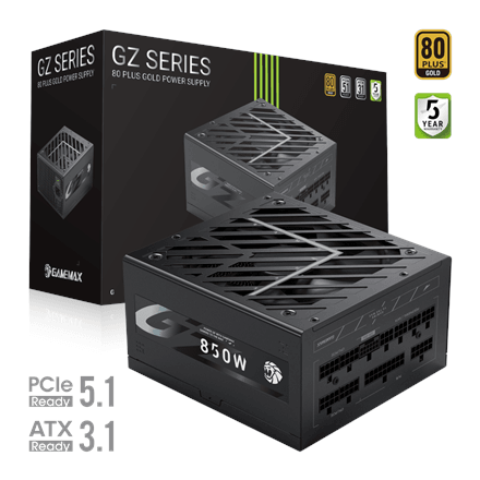 Gamemax PSU | GZ 850G | 850 W | Gold | Full Modular