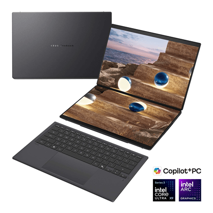 Sülearvuti ASUS Zenbook Duo UX8407AA-SN066W, 14″ OLED, 144 Hz, 32 GB, 2000 GB SSD