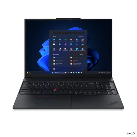 Lenovo ThinkPad E16 G4 AMD | Black | 16 " | IPS | WUXGA | 1920 x 1200 pixels | Anti-glare | AMD Ryzen AI 7 | 345 | 16 GB | SODIMM DDR5 | Solid-state drive capacity 512 GB | AMD Radeon 820M Graphics | Windows 11 Pro | 802.11be | Bluetooth version 5.4 | Keyboard language English | Keyboard backlit | Warranty 36 month(s) | Battery warranty 12 month(s)