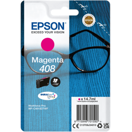 Epson 408L DURABrite Ultra ink cartridge, magenta, 14.7 ml