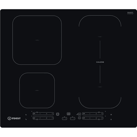 Induktsioonpliidiplaat Indesit IB 65B60 NE, 4 tsooni, 59 cm