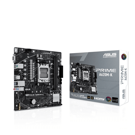 Asus PRIME A620M-K Micro-ATX Motherboard, AM5, DDR5