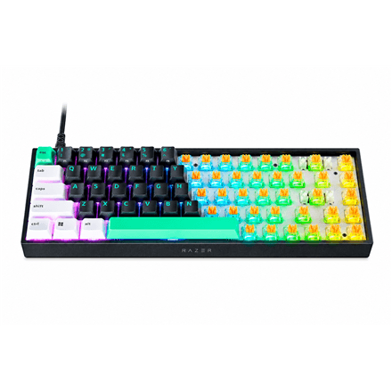 Razer Reclusa X Mini 65% Wired Gaming Keyboard, Black, US Layout