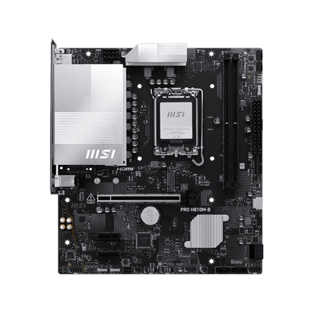 MSI PRO H810M-B motherboard, LGA 1851, Intel H810, DDR5