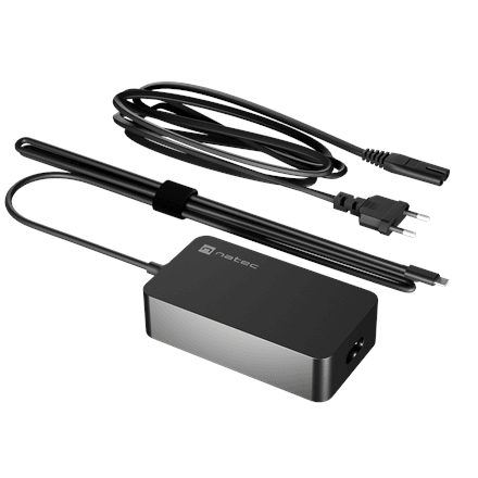 Sülearvuti laadija Natec NZU-2361, GaN, USB-C, 65 W
