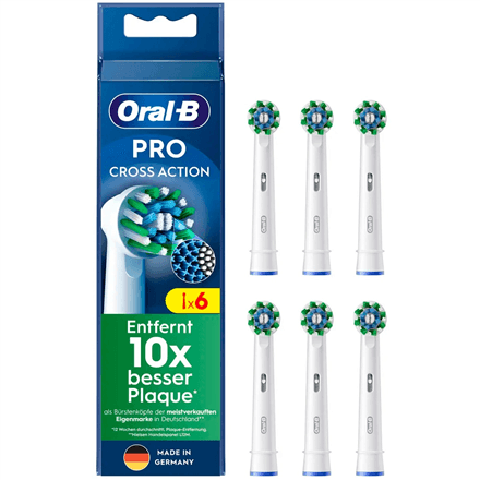 Hambaharja otsikud Oral-B Pro Cross Action, 6 tk, valge