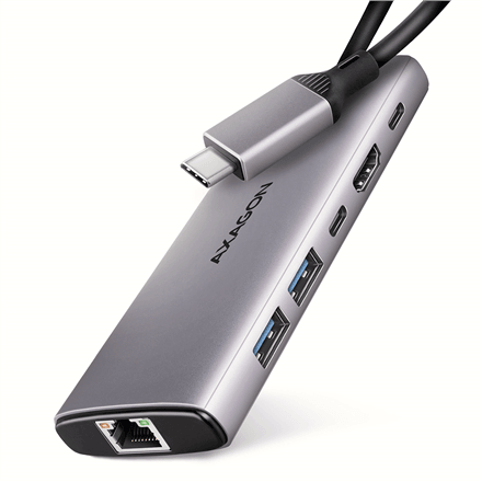 USB-C jagur AXAGON HMC-6G2L, mitme pordiga, 10 Gbit/s