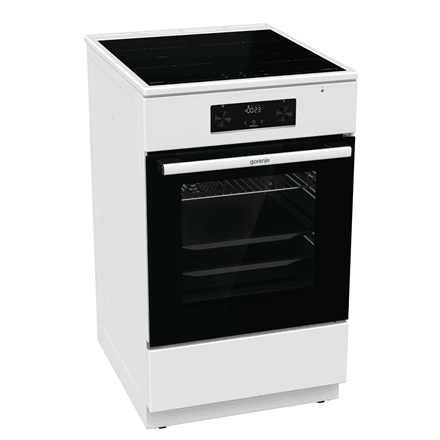 Gorenje | Cooker | GEIT5C60WPG | Hob type Induction | Oven type Electric | White | Width 50 cm | Depth 59.4 cm | Grilling | Energy efficiency class A | 70 L