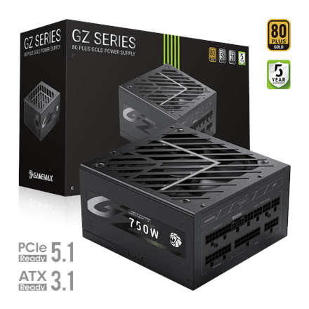 Gamemax PSU | GZ 750G | 750 W | Gold | Full Modular
