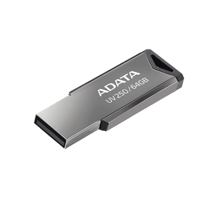 ADATA UV250 64 GB USB-mälupulk, hõbedane