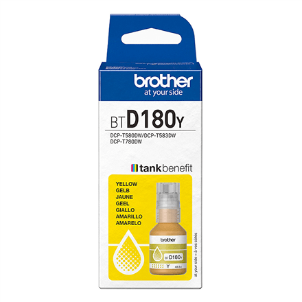 Brother BTD180Y tindipudel, kollane, 5000 lk