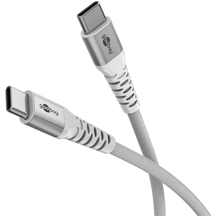 Goobay | USB-C Supersoft Textile Cable with Metal Plugs | 70194