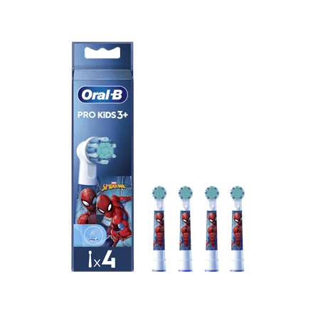 Oral-B EB10 Spiderman kids' toothbrush heads, 4 pcs