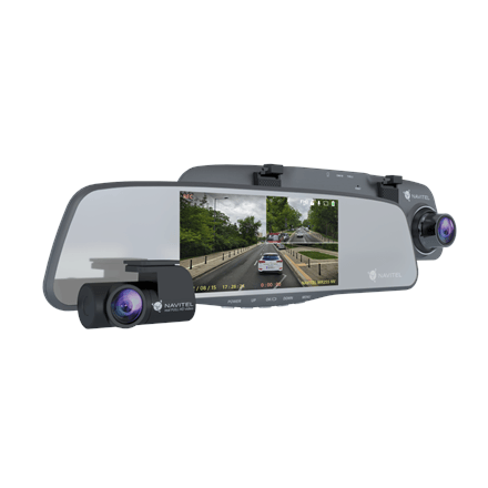 Navitel MR255NV rear-view mirror dash cam, 5″ IPS display