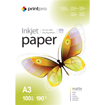 ColorWay matte photo paper, A3, 190 g/m², 100 sheets