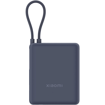 Xiaomi 33W power bank, 10000 mAh, built-in cable, ice blue
