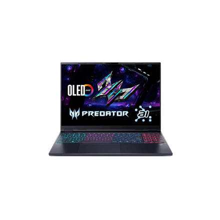 Acer | Predator Helios Neo 16S AI PHN16S-71-7556 | Abyssal Black | 16 " | OLED | WQXGA | 2560 x 1600 pixels | Intel Core Ultra 7 | 255HX | 16 GB | DDR5 | Solid-state drive capacity 1000 GB | NVIDIA GeForce RTX 5060 | GDDR7 | 8 GB | Windows 11 Home | 802.11ax | Bluetooth version 5.3 | Keyboard language US international | Keyboard backlit | Warranty 24 month(s)