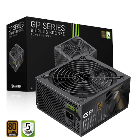 Gamemax PSU | GP 650B | 650 W | Bronze | Non-Modular