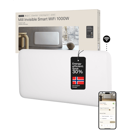 Mill PA1000WIFI4 paneelsoojendi, 1000 W, kuni 16 m², IPX4