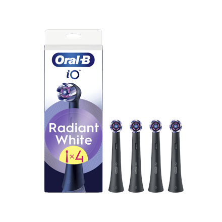 Oral-B iO Whitening toothbrush heads, 4 pcs, black