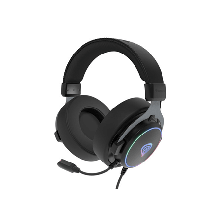Genesis | Gaming Headset | Neon 764 | Wired | Over-Ear | Microphone | Black