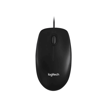 Logitech | Mouse | M100 | Optical mouse | Optical | Wired | Black