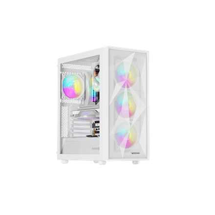 Genesis Gaming PC Case | Diaxid 605 ARGB | Midi Tower | White