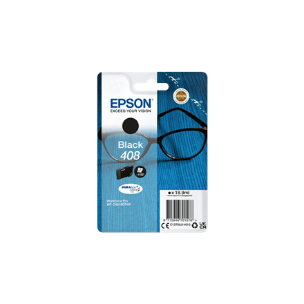 Epson 408L DURABrite Ultra tindikassett, must, 18,9 ml