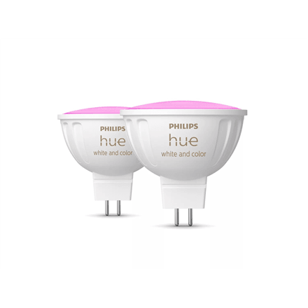 Nutipirnid Philips Hue WCA MR16, GU5.3, 6,3 W, 12 V, 2 tk