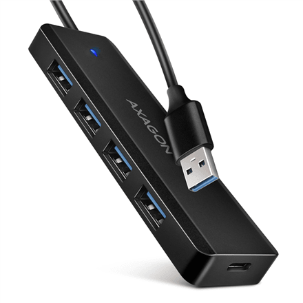 USB-хаб AXAGON HUE-C1A TRAVEL, 4 порта, 5 Гбит/с
