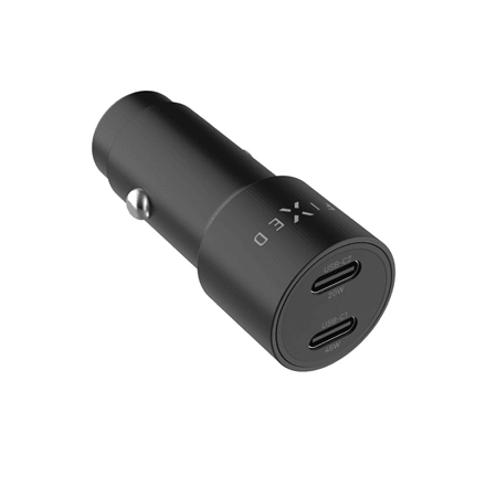 Fixed FIXCC65-CC-BK car charger, dual USB-C, 65 W, black