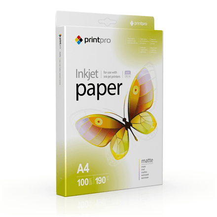 ColorWay PrintPro Matte Photo Paper, A4, 190 g/m², 100 Sheets