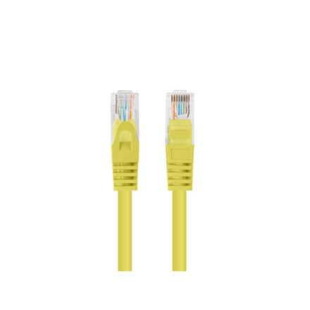 Võrgukaablid Lanberg CAT5e UTP, 1 m, 10 tk, kollased