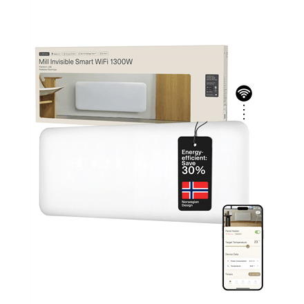 Mill PA1300WIFI4 paneelsoojendi, 1300 W, kuni 19 m², IPX4