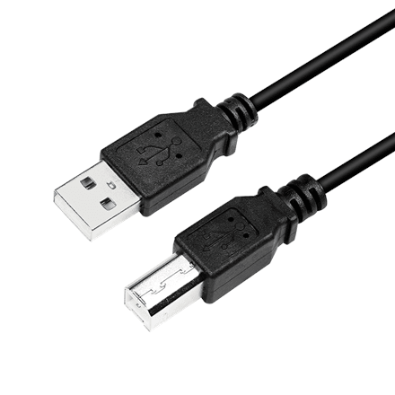 Logilink CU0007B USB 2.0 kaabel USB-A–USB-B, 2 m, must