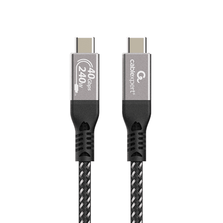 Cablexpert USB4 Type-C kaabel CCBP-USB4-CMCM240-0.5M, 40 Gbps, 240 W