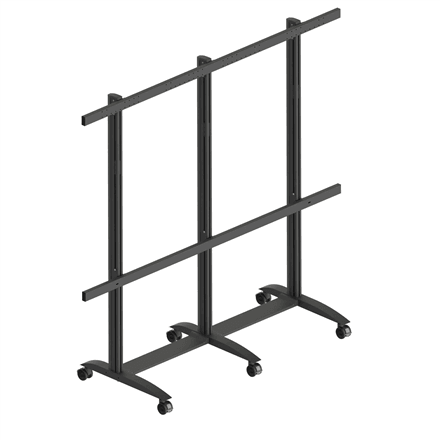 EDBAK Floor stand | TRV400.006 Videoconferencing trolley for Samsung | Height adjustment | 130 " | Maximum weight (capacity) 200 kg | Black