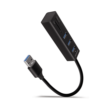 AXAGON HMA-CR3A USB hub with card reader, SuperSpeed USB-A