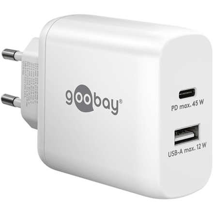 Goobay | USB-C PD Dual Fast Charger (45 W) | 65412