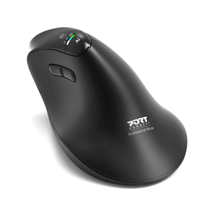 PORT CONNECT Mouse | ERGO AUDITOR | Wireless | Bluetooth, 2.4 GHz | Black
