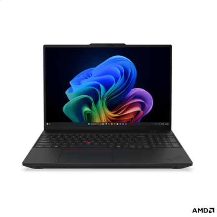 Lenovo ThinkPad T16 G5 AMD | Black | 16 " | IPS | WUXGA | 1920 x 1200 pixels | Anti-glare | AMD Ryzen 5 PRO | 215 | 16 GB | SODIMM DDR5 | Solid-state drive capacity 512 GB | AMD Radeon 740M Graphics | Windows 11 Pro | 802.11be | Bluetooth version 5.4 | Keyboard language English | Keyboard backlit | Warranty 36 month(s) | Battery warranty 12 month(s)