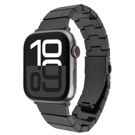 Fixed | Resin Strap for Apple Watch 44/45/46/49mm | Carbon Black | Epoxy resin