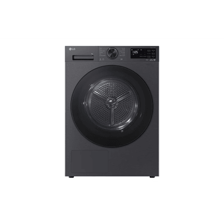 LG Dryer Machine | RHX5009TBB | Energy efficiency class B | Front loading | 9 kg | Heat pump | LED | Depth 66 cm | Wi-Fi | Matte black