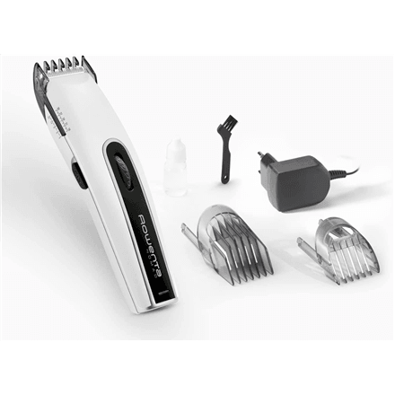 Rowenta TN1400F0 hair clipper, 3–30 mm, 40 min, white/black