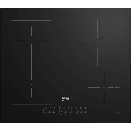 BEKO Hob | HII64200SFMT | Induction | Number of burners/cooking zones 4 | Touch | Timer | Black